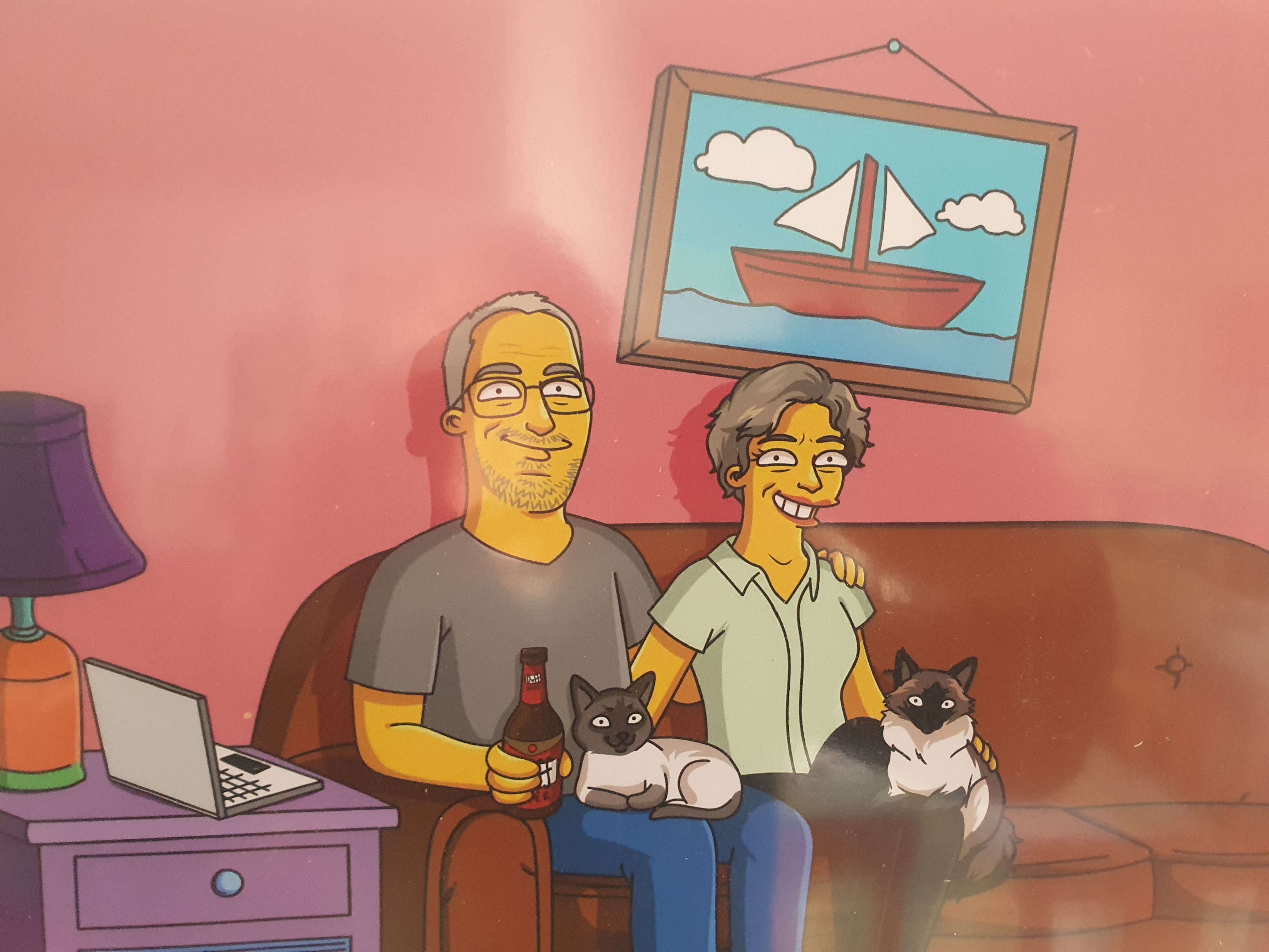 Us with the cats